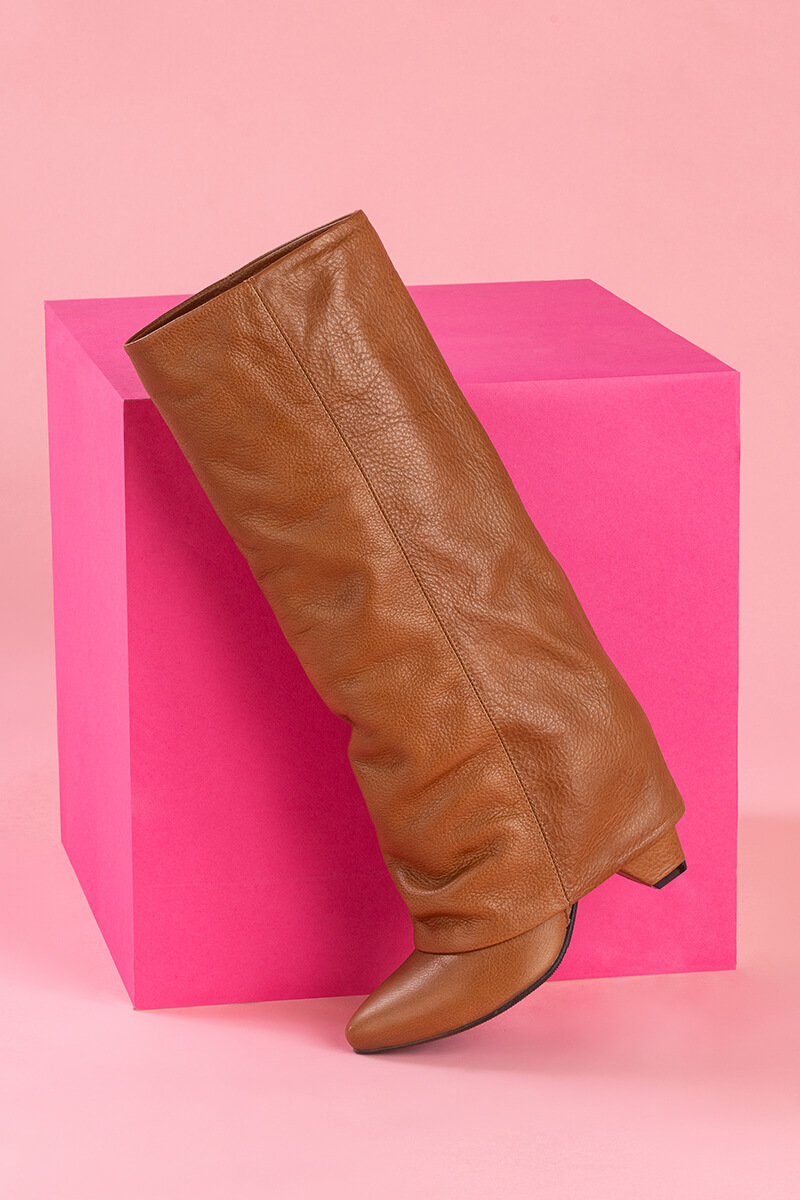 Strut Perfection Cizme - Brown - Imagine 14