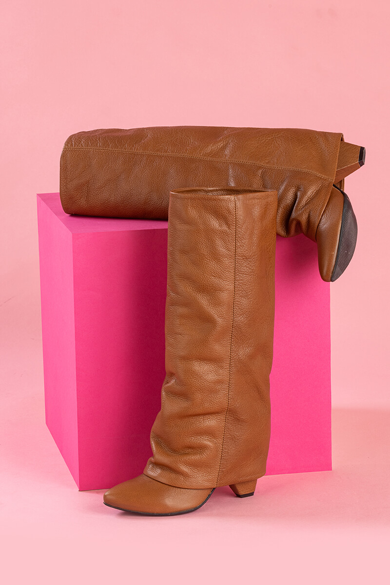 Strut Perfection Cizme - Brown - Imagine 24