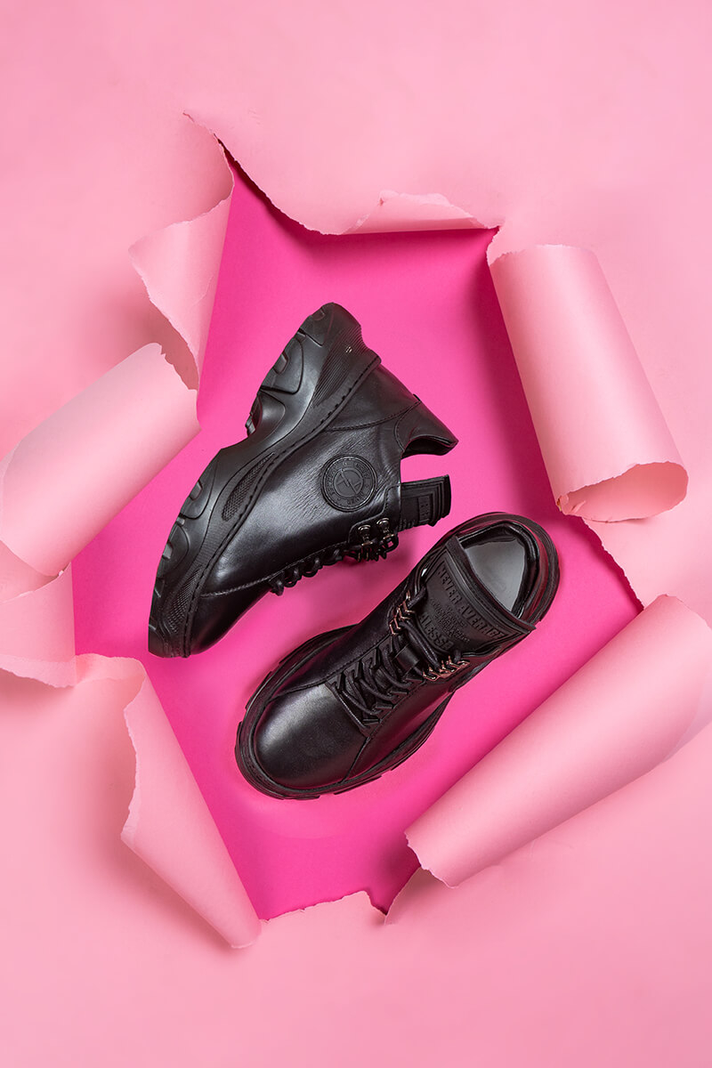 Adidași Run The World - All Black - Imagine 12