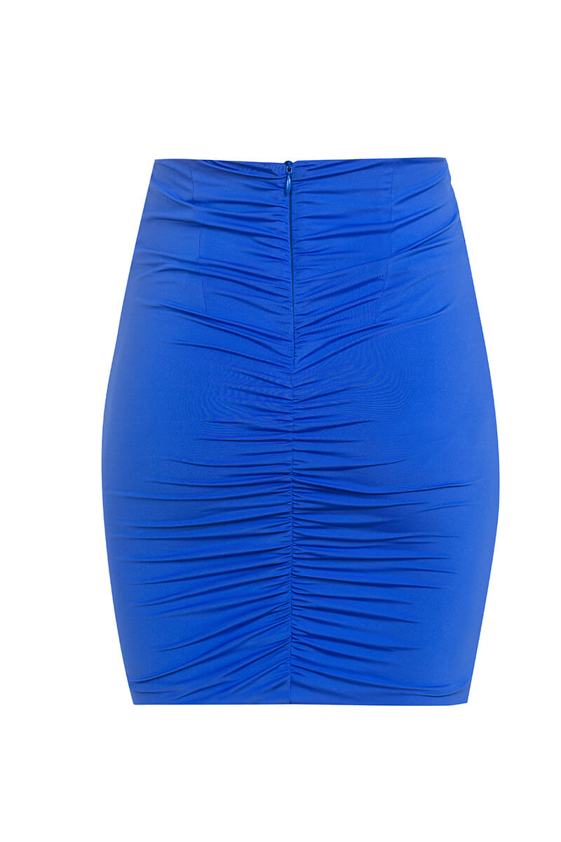 Glance Stealer fustă mini - Blue - Imagine 23