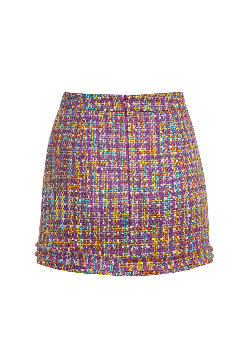 Wild Beauty Fustă-Pantalon Din Buclă - Purple - Imagine 23