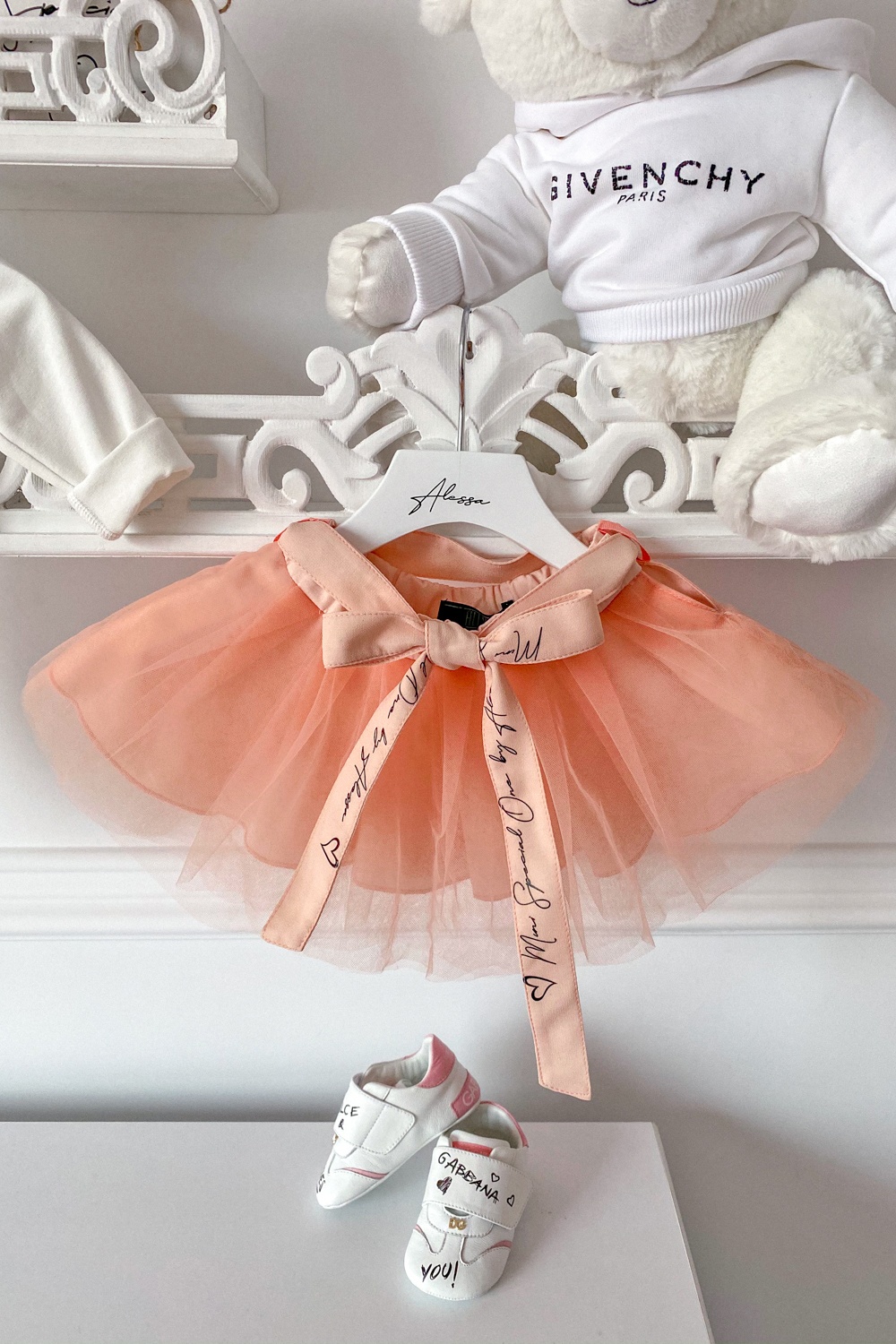 Urban princess Alessa mini Fustă – tutu - pudra - Imagine 4