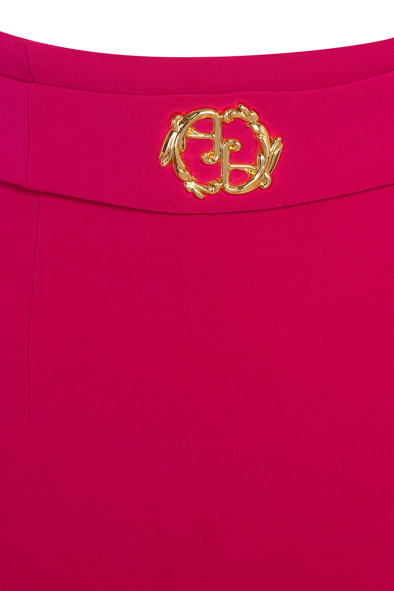 Office Star Fustă cu Centură Încorporată - Fuchsia - Imagine 22