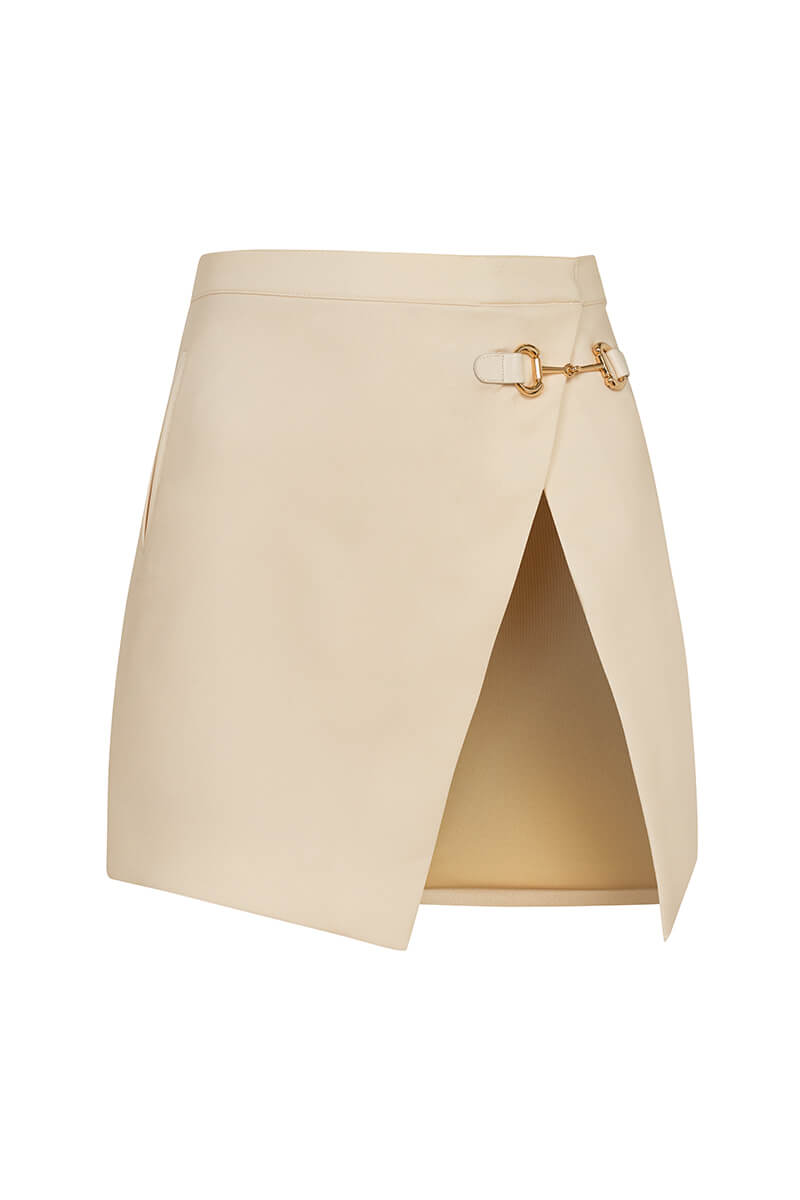 Pulse Pleat Fustă-Accesoriu - Soft Beige - Imagine 32