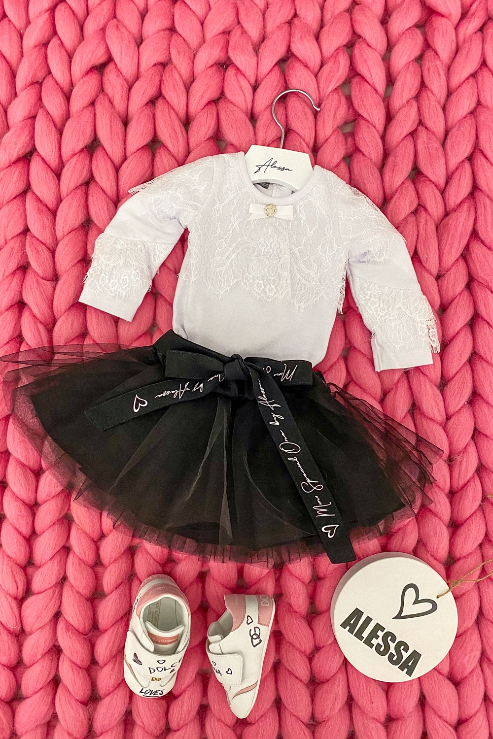 Urban princess Alessa mini Fustă tutu - neagră - Imagine 9
