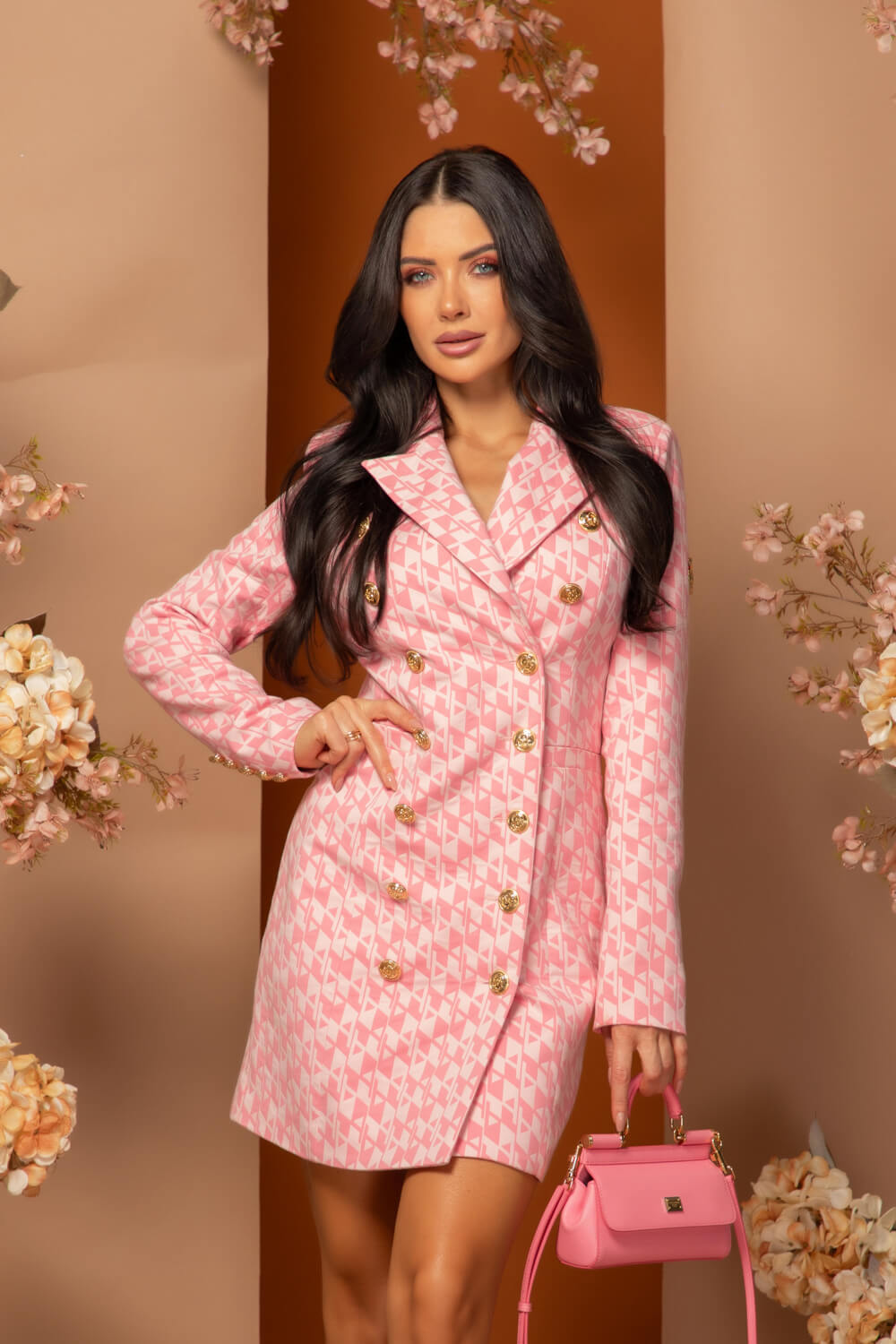 Dazzle Delight Sacou-Rochie - Pink - Imagine 30