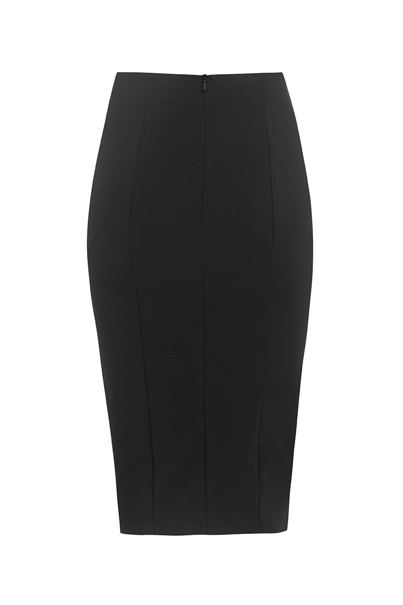 Office Star Fustă cu Centură Incorporată - Black - Imagine 17