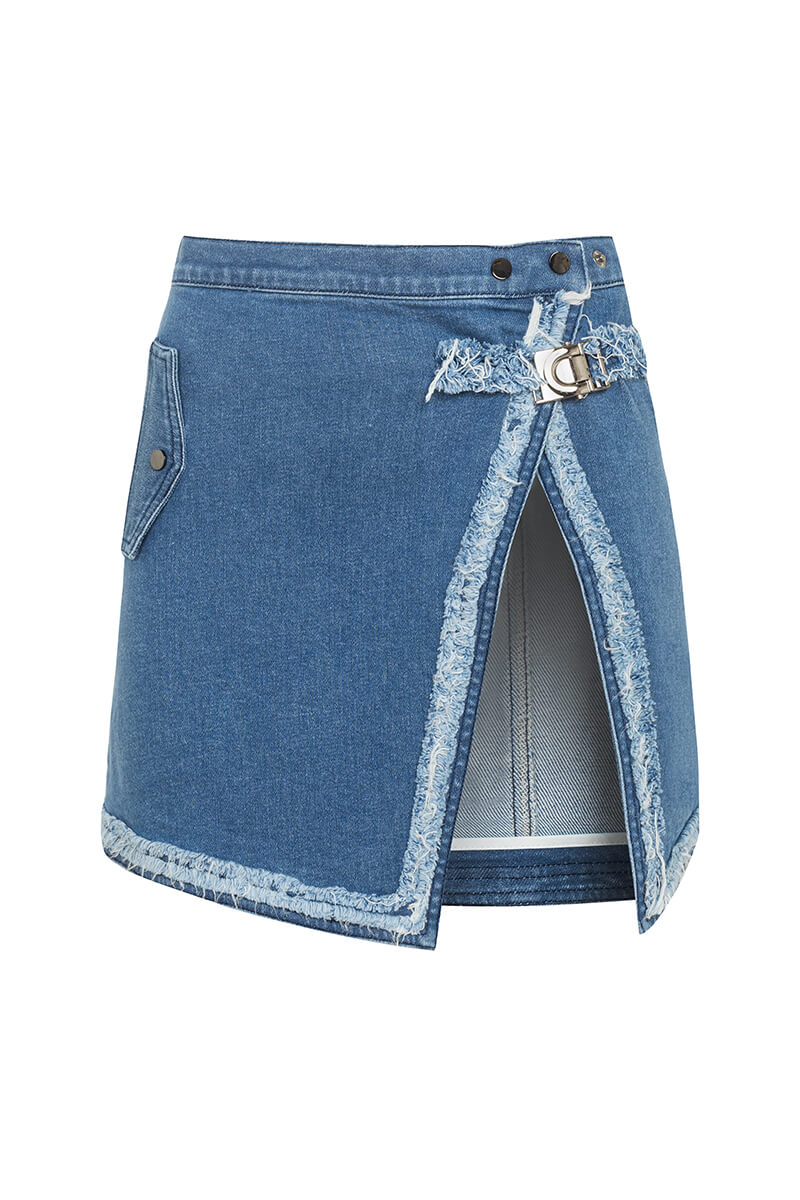 Fusion Muse Fustă-Accesoriu - Denim Blue - Imagine 24