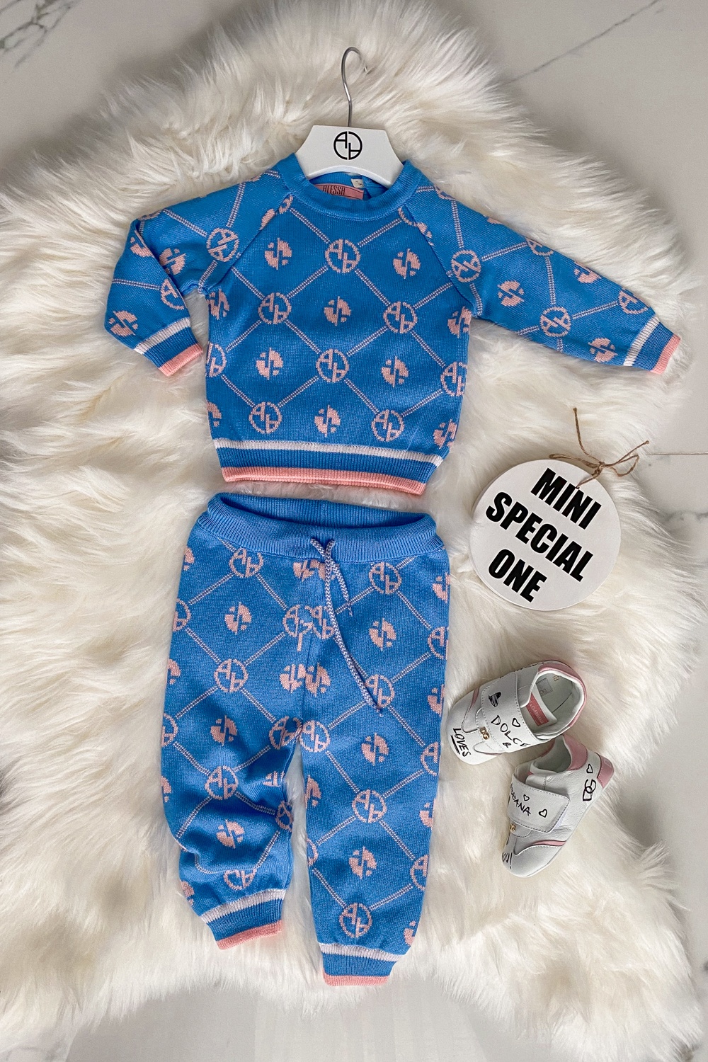Alessa mini Religion Bluza din tricot - albastru - Imagine 7