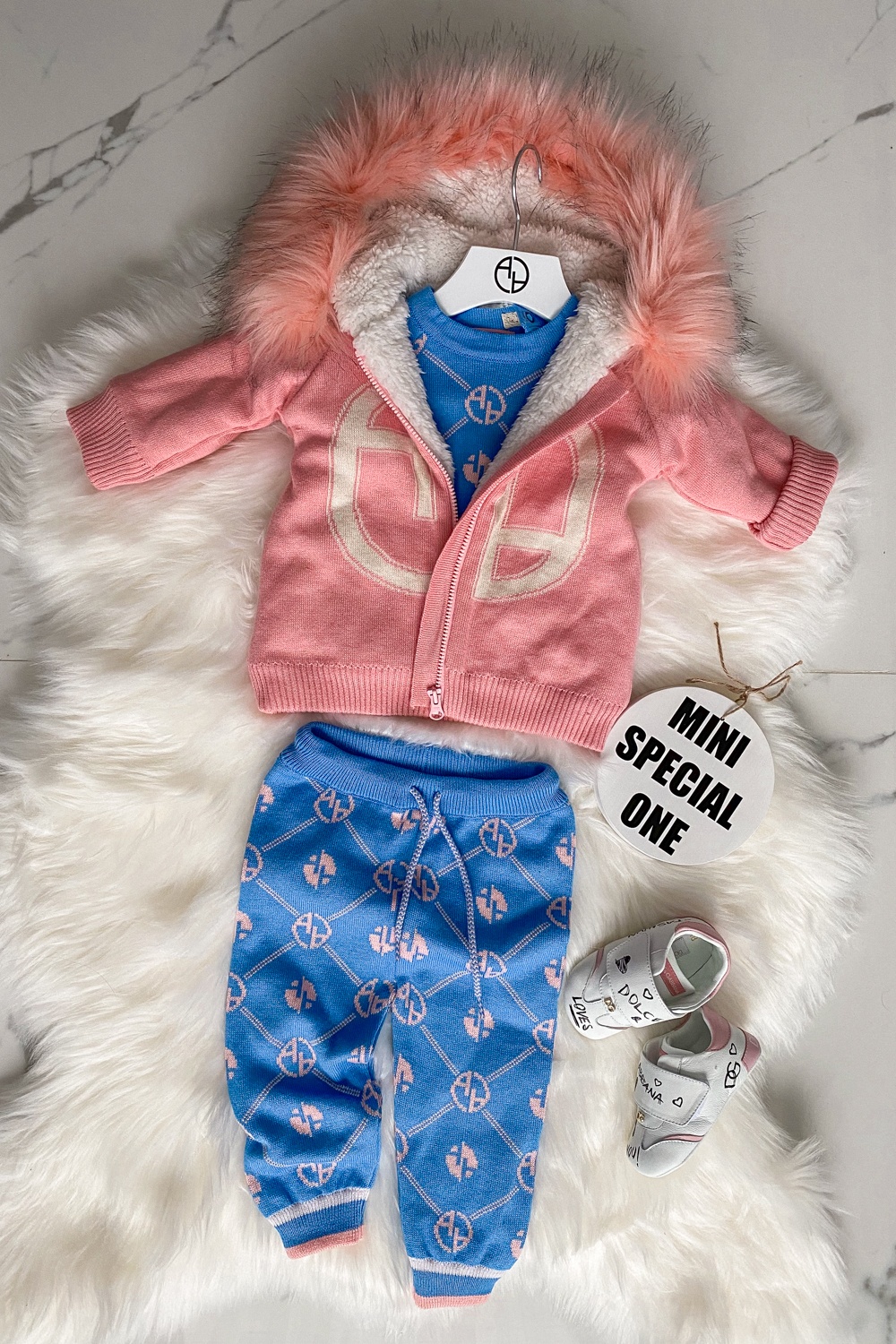 Alessa mini Religion pantaloni din tricot - albastru - Imagine 6