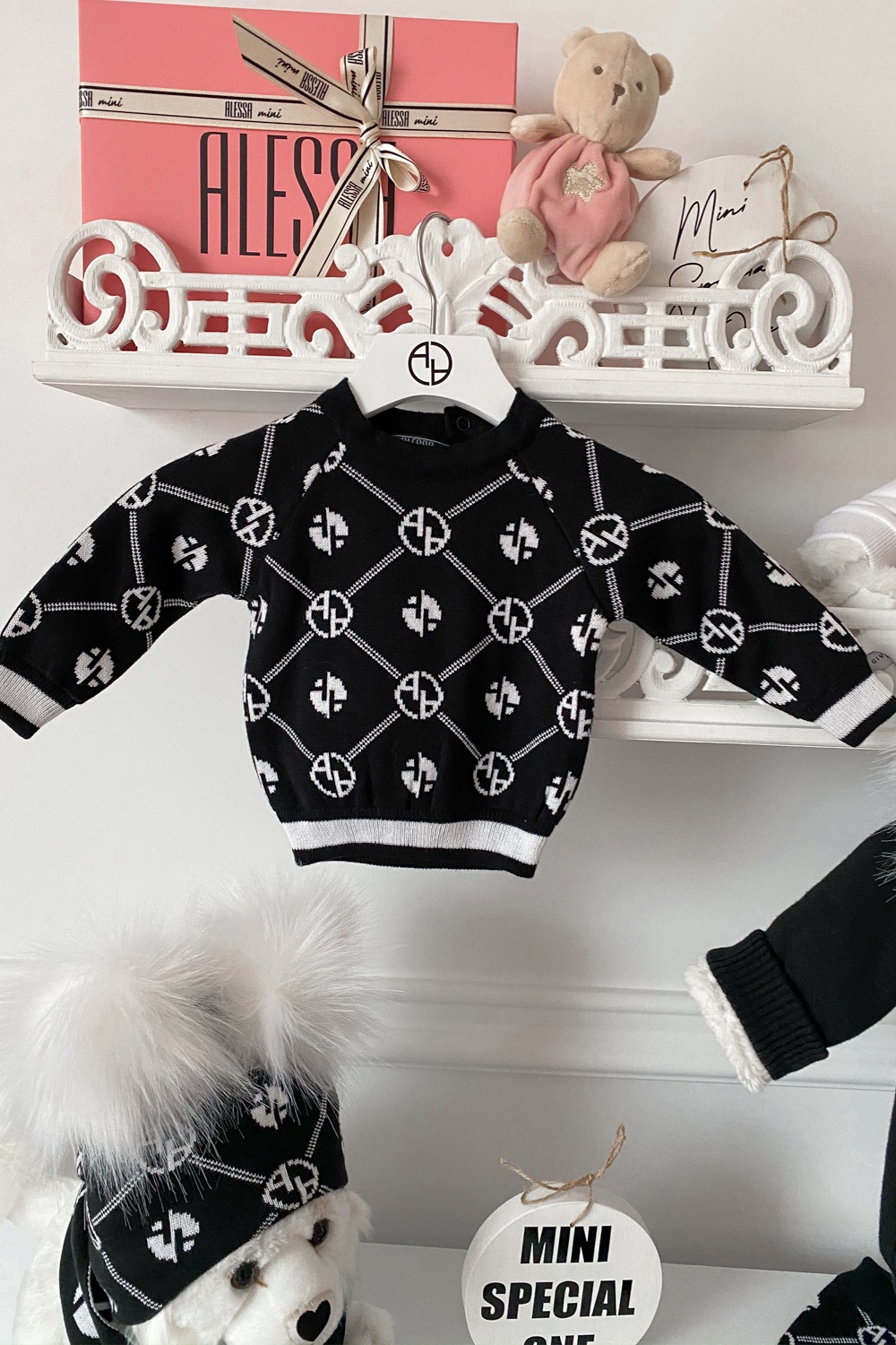 Alessa mini Religion Bluza tricotată - negru - Imagine 12