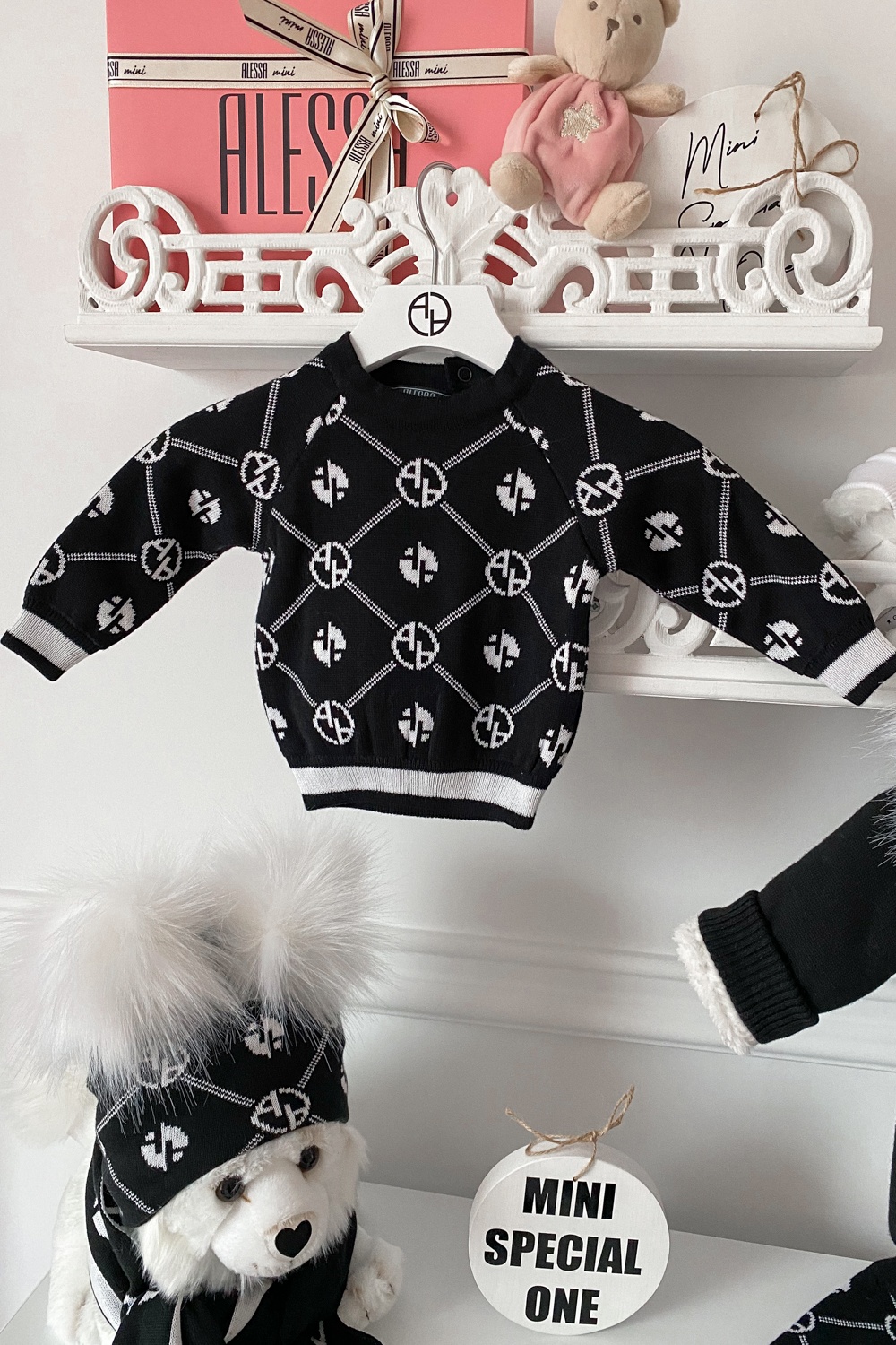 Alessa mini Religion Bluza tricotată - negru - Imagine 11