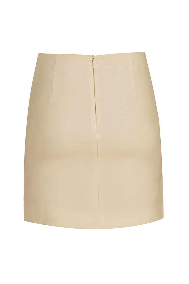 Pulse Pleat Fustă-Pantalon - Soft Beige - Imagine 37