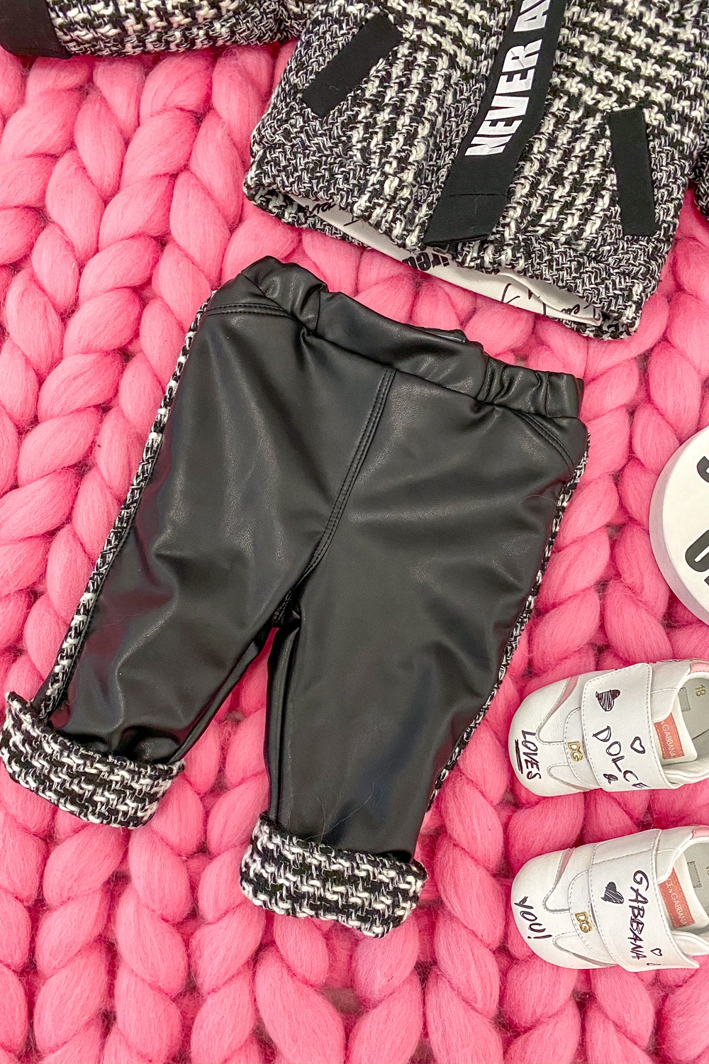 Slow Down Baby Alessa mini pantalon din piele - Imagine 14