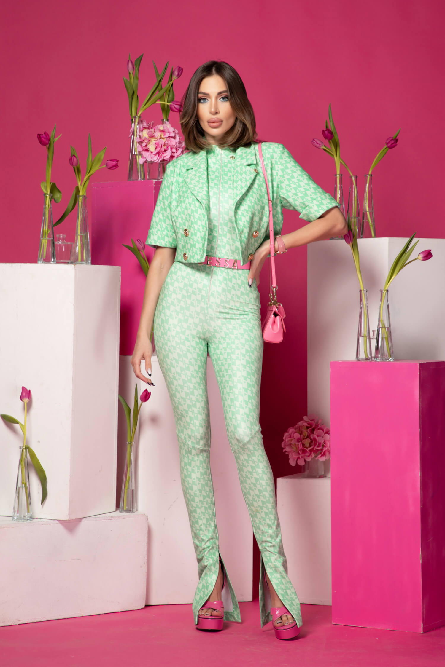 Dazzle Delight Salopetă - Green - Imagine 12