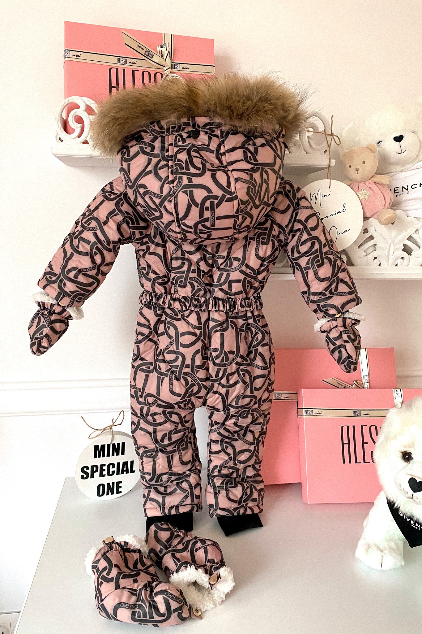 Alessa Mini Luxury Cosmonaut Cu Blană Naturală - Imagine 9