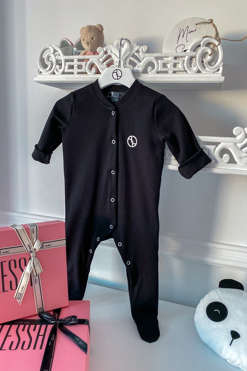 Alessa Mini Special One combinezon cu nasturi - negru - Imagine 5