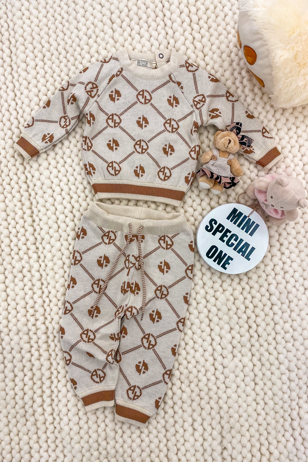Alessa mini Religion Bluza din tricot - crem - Imagine 11