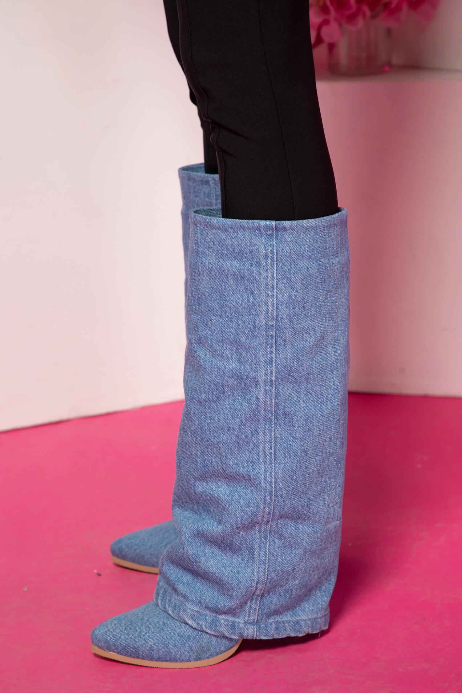 Strut Perfection Cizme - Denim - Imagine 19