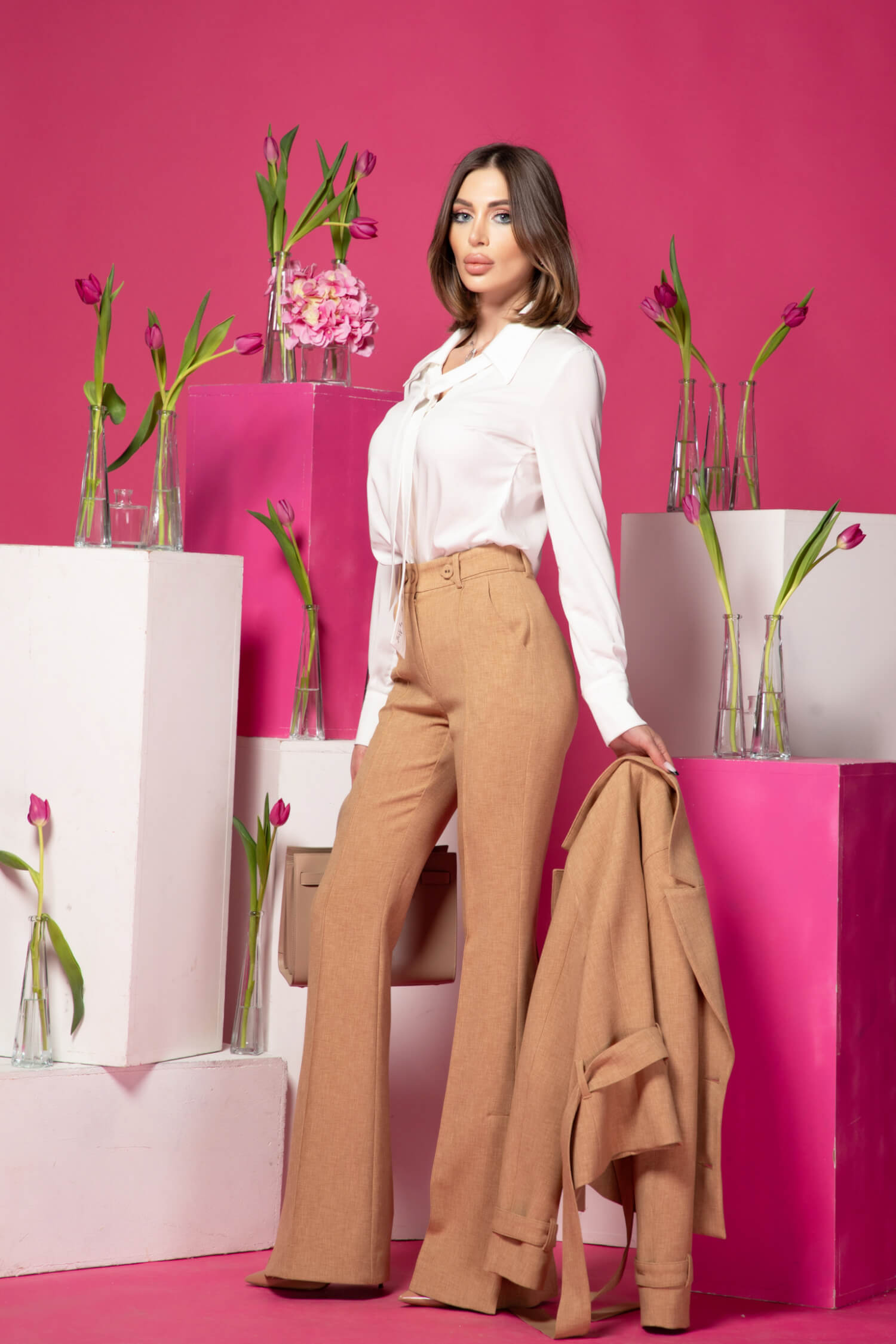 Whispered Elegance Trenci - Mocha - Imagine 19
