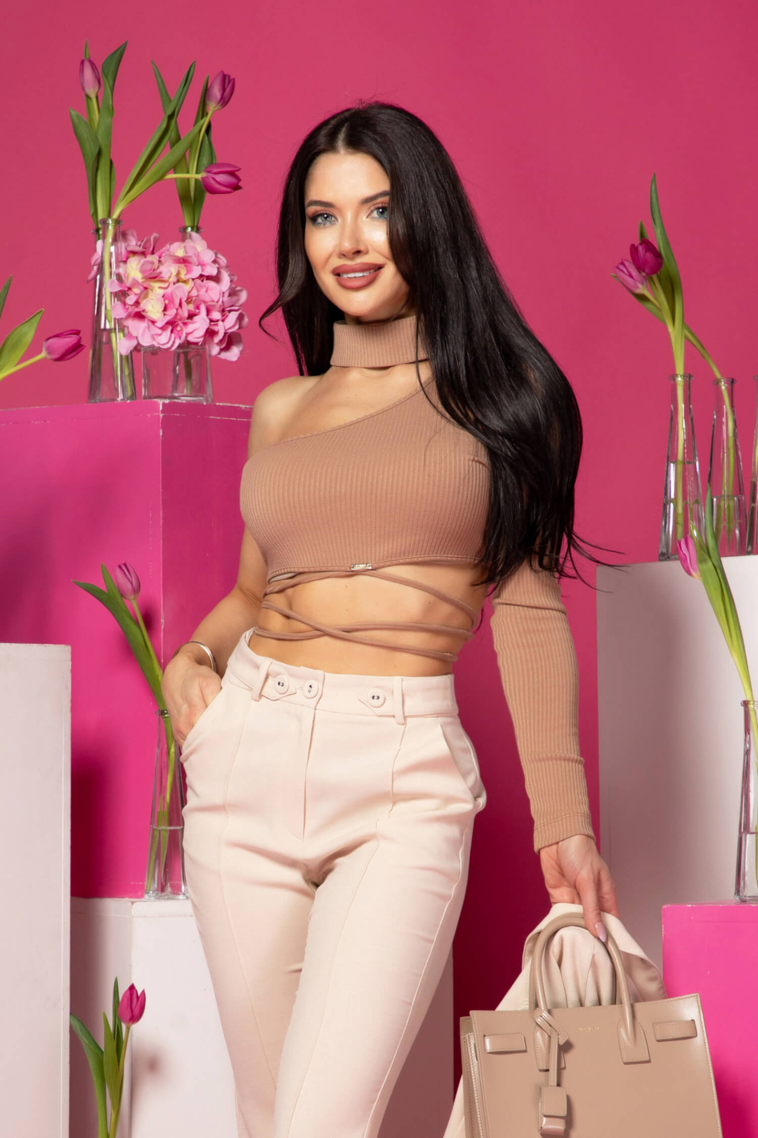 Pantalon Whispered Elegance - Soft Beige - Imagine 14
