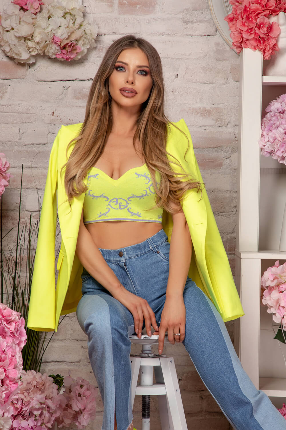 Blazer Make It Yours - Galben neon - Imagine 13