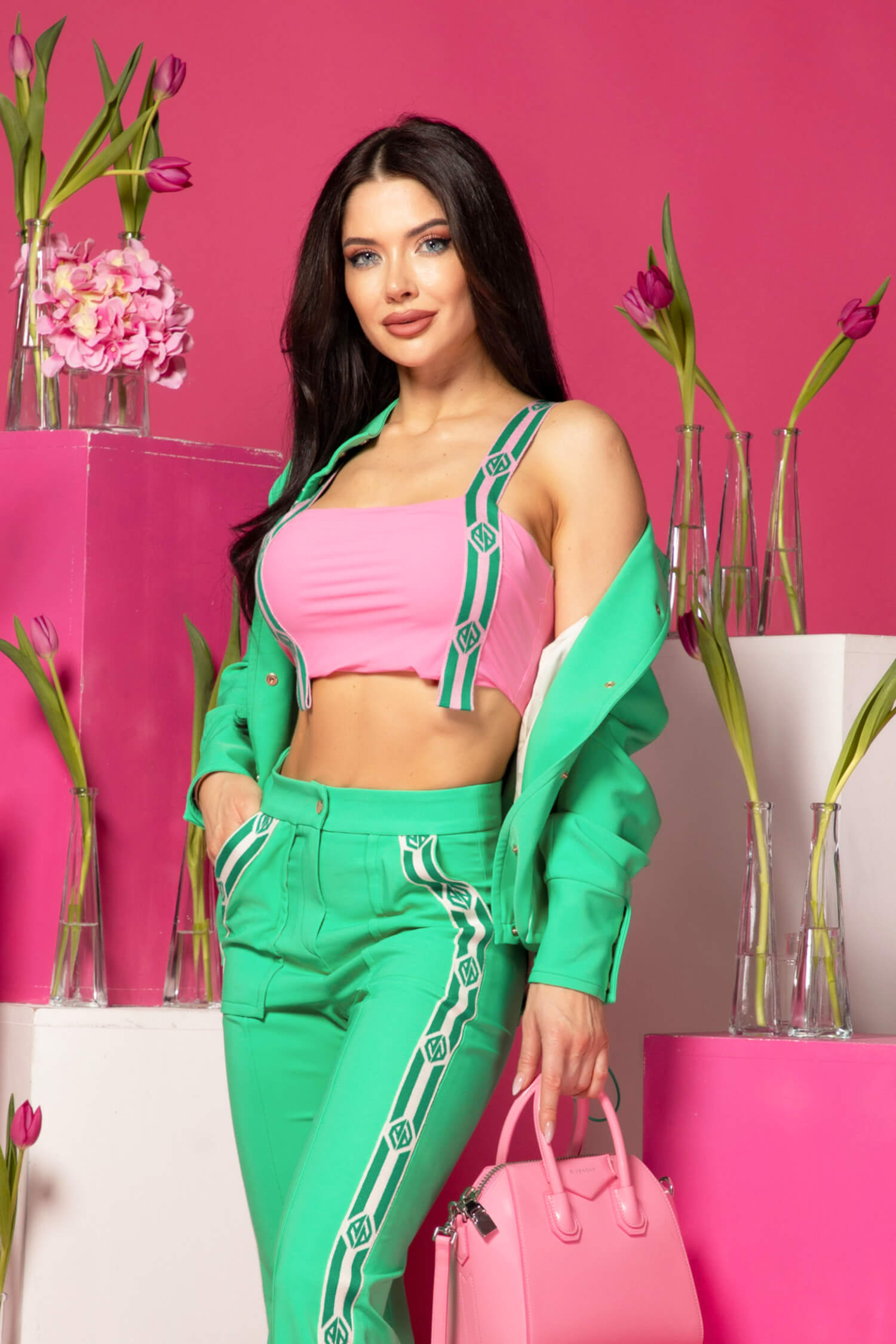 Sunlit Harmony Crop-Top - Pink - Imagine 15