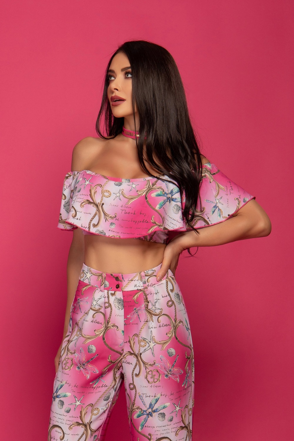 All I Want Is A Yacht Pantalon - Pink print - Imagine 10