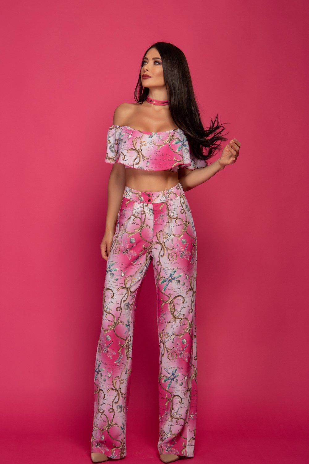 All I Want Is A Yacht Pantalon - Pink print - Imagine 8