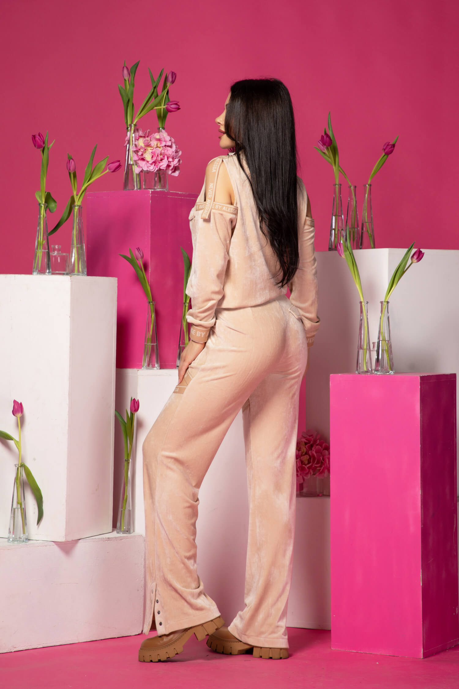 Blissful Drift Bluza Pulover - Nude Cream - Imagine 14