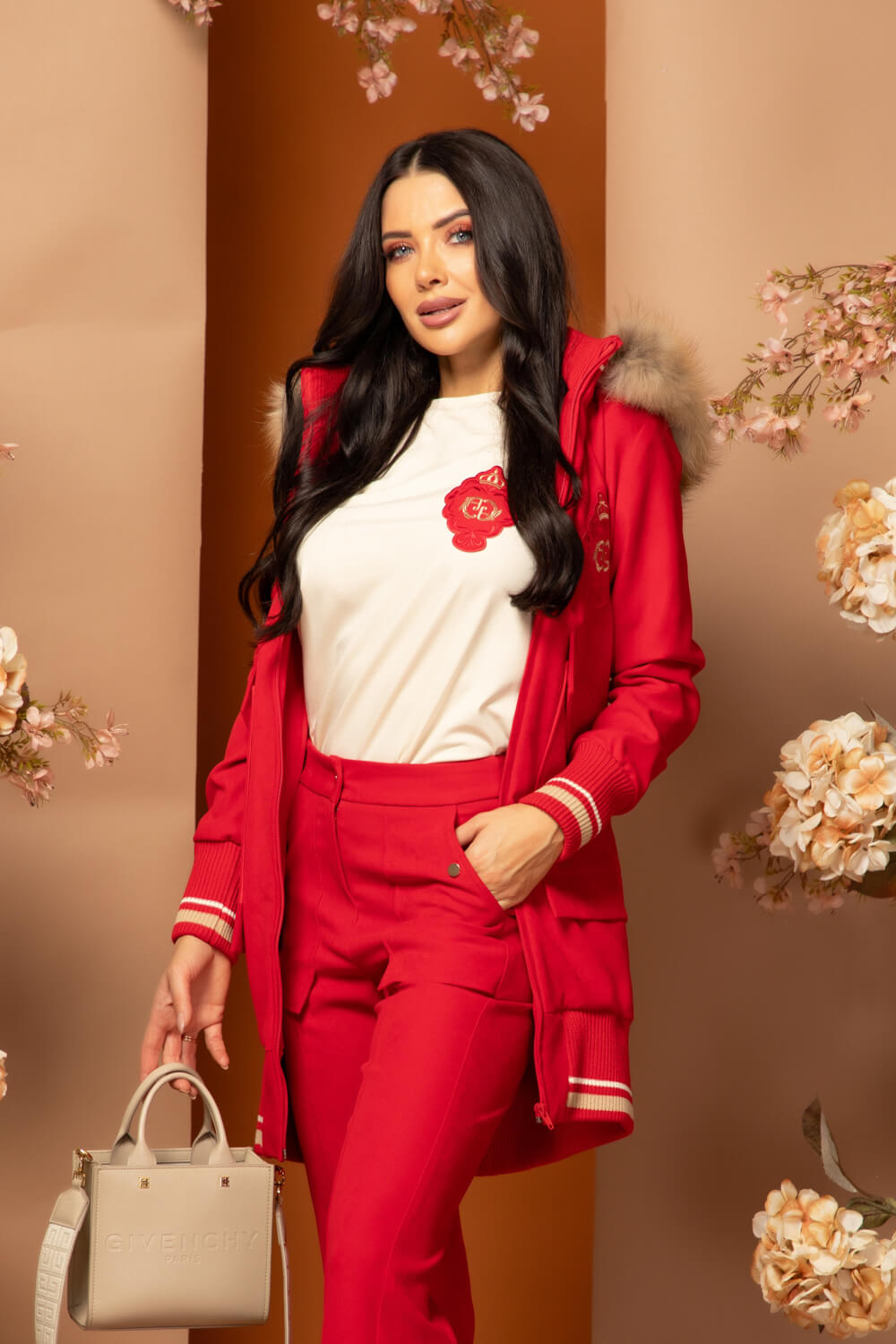 Luxury Classic Bomber - Red - Imagine 22