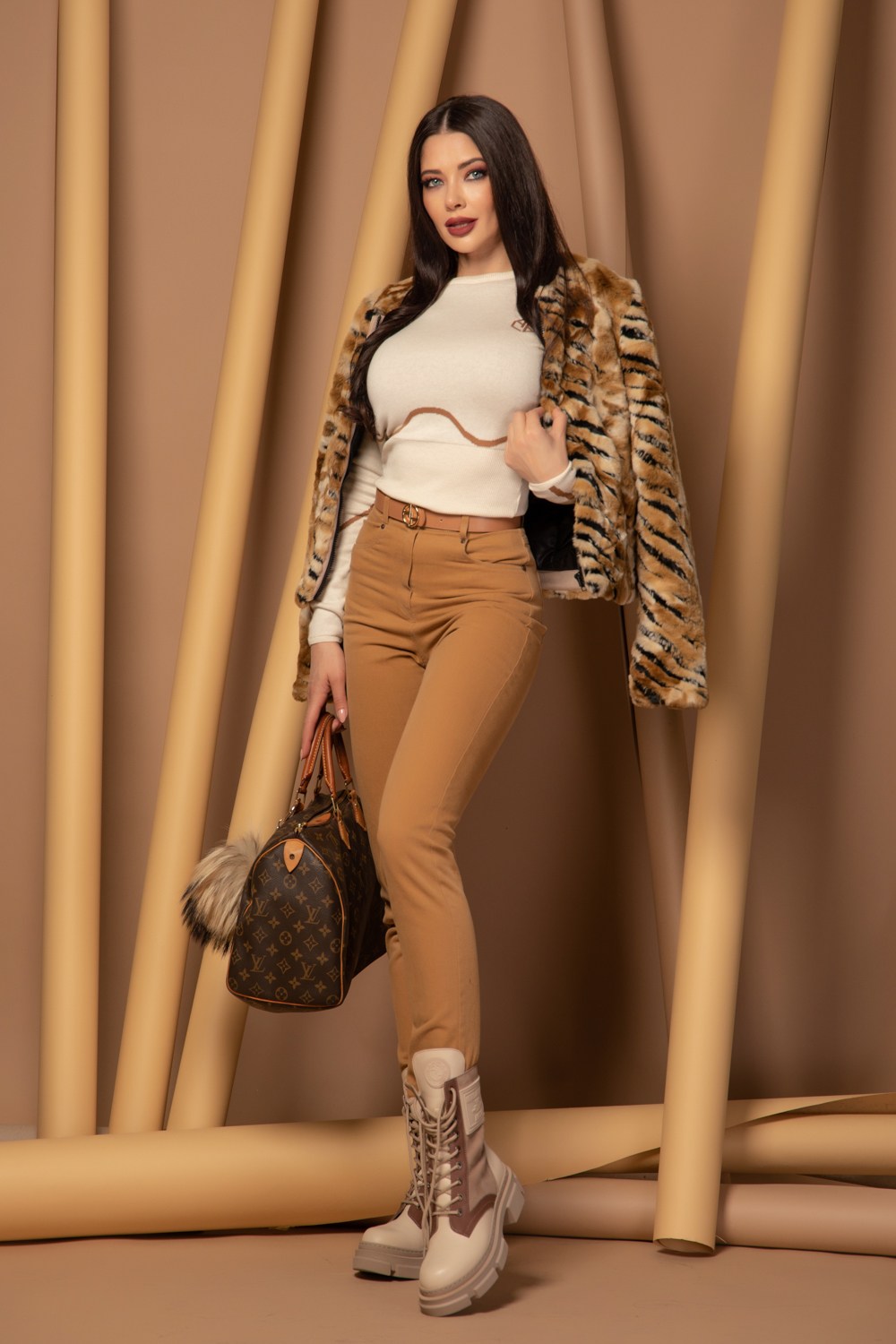 Sweater Weather Pulover de tricotat - Cream - Imagine 5