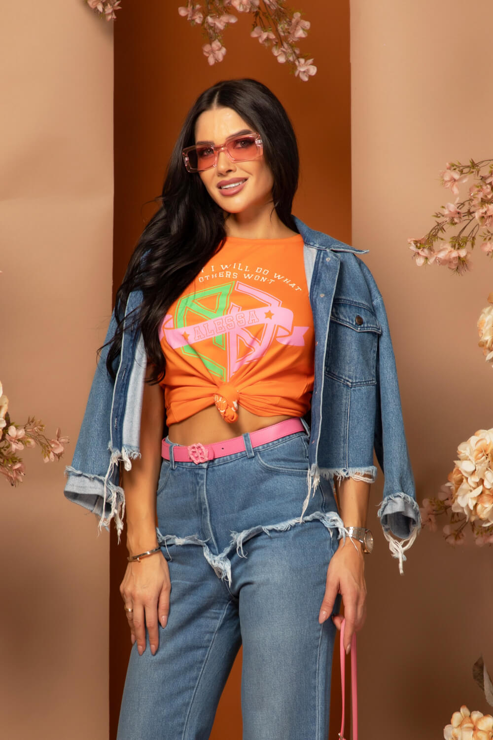 Summer Magic T-Shirt Din Bumbac - Orange - Imagine 18