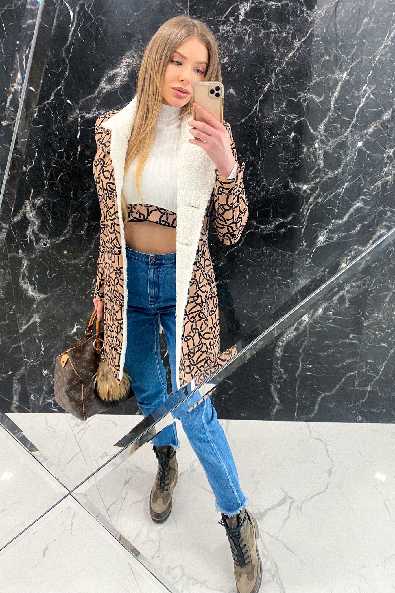 Alessa luxury crop-top-polo - Ecru - Imagine 12