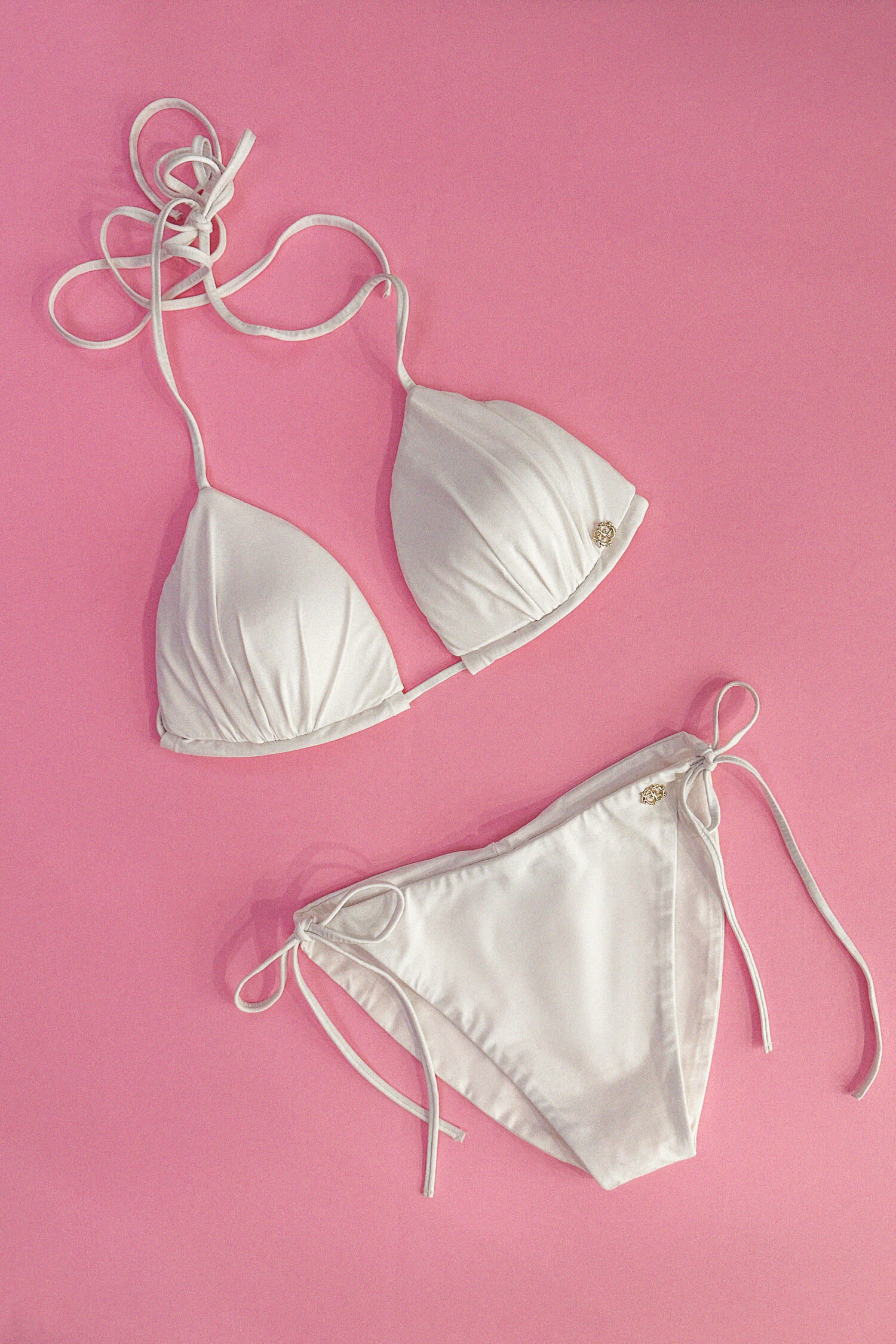 On my radar Costum de Baie Bikini cu Talie Înaltă - ecru - Imagine 4