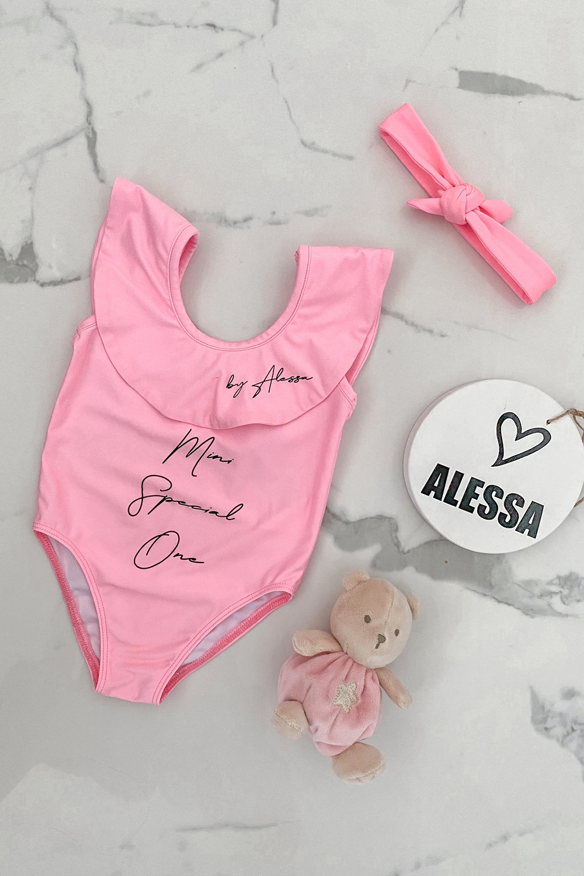 Little Mermaid mini Costum de baie întreg - Rose - Imagine 8