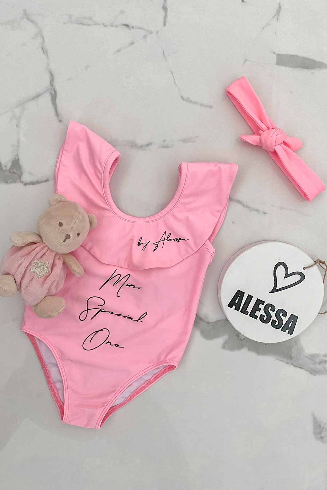 Little Mermaid mini Costum de baie întreg - Rose - Imagine 6