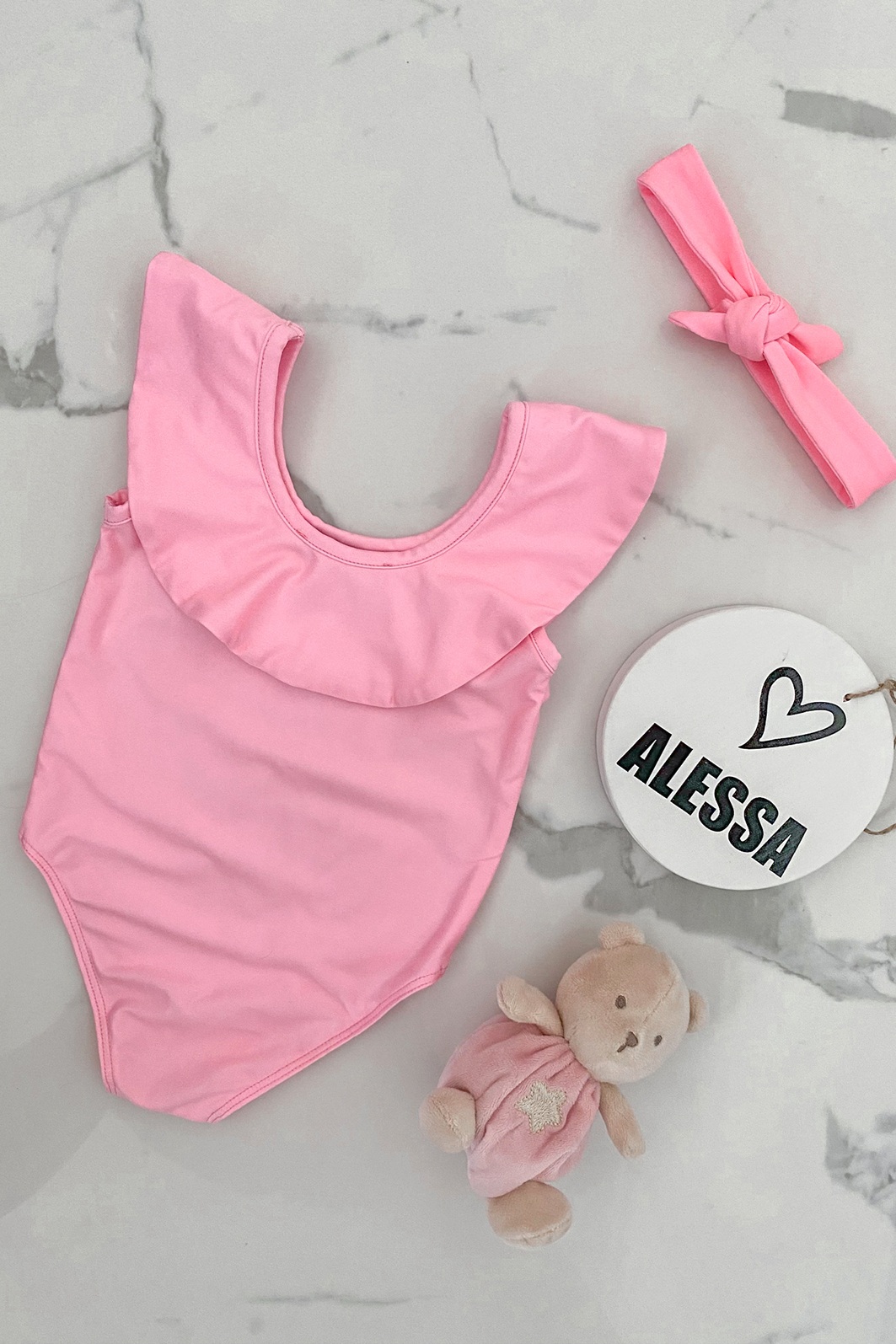 Eternal Sunshine mini Bandă pentru cap - Light Pink - Imagine 9