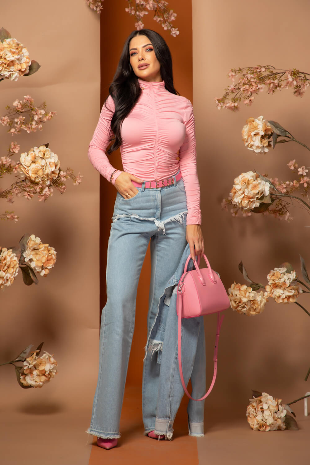 Glance Stealer Bluza-Polo - Light Pink - Imagine 11
