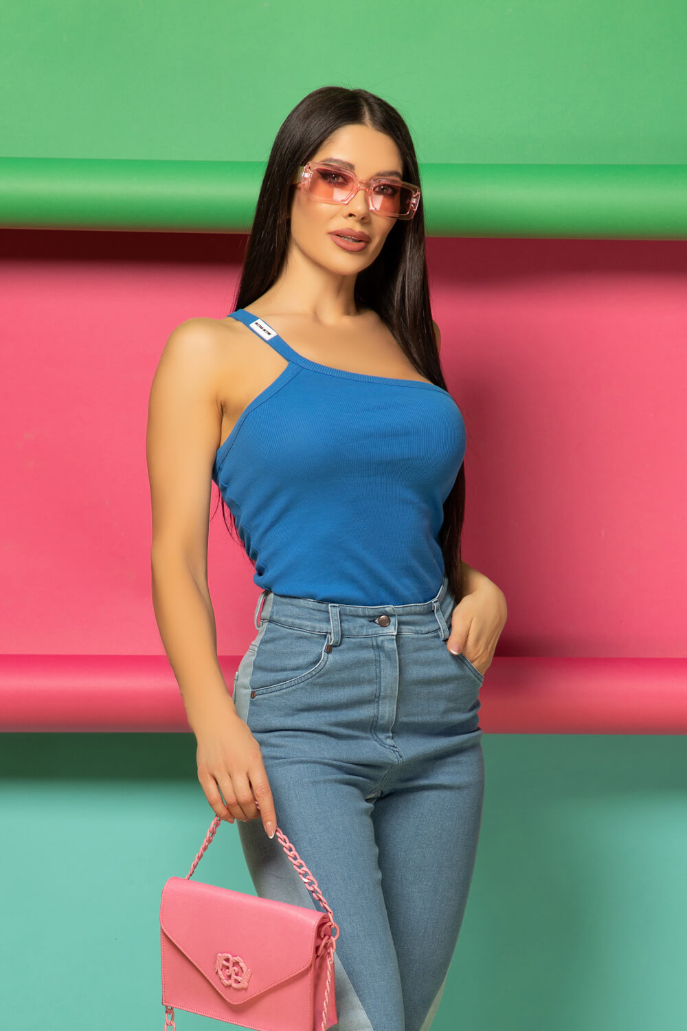 Woman In Love Top - Albastru - Imagine 14