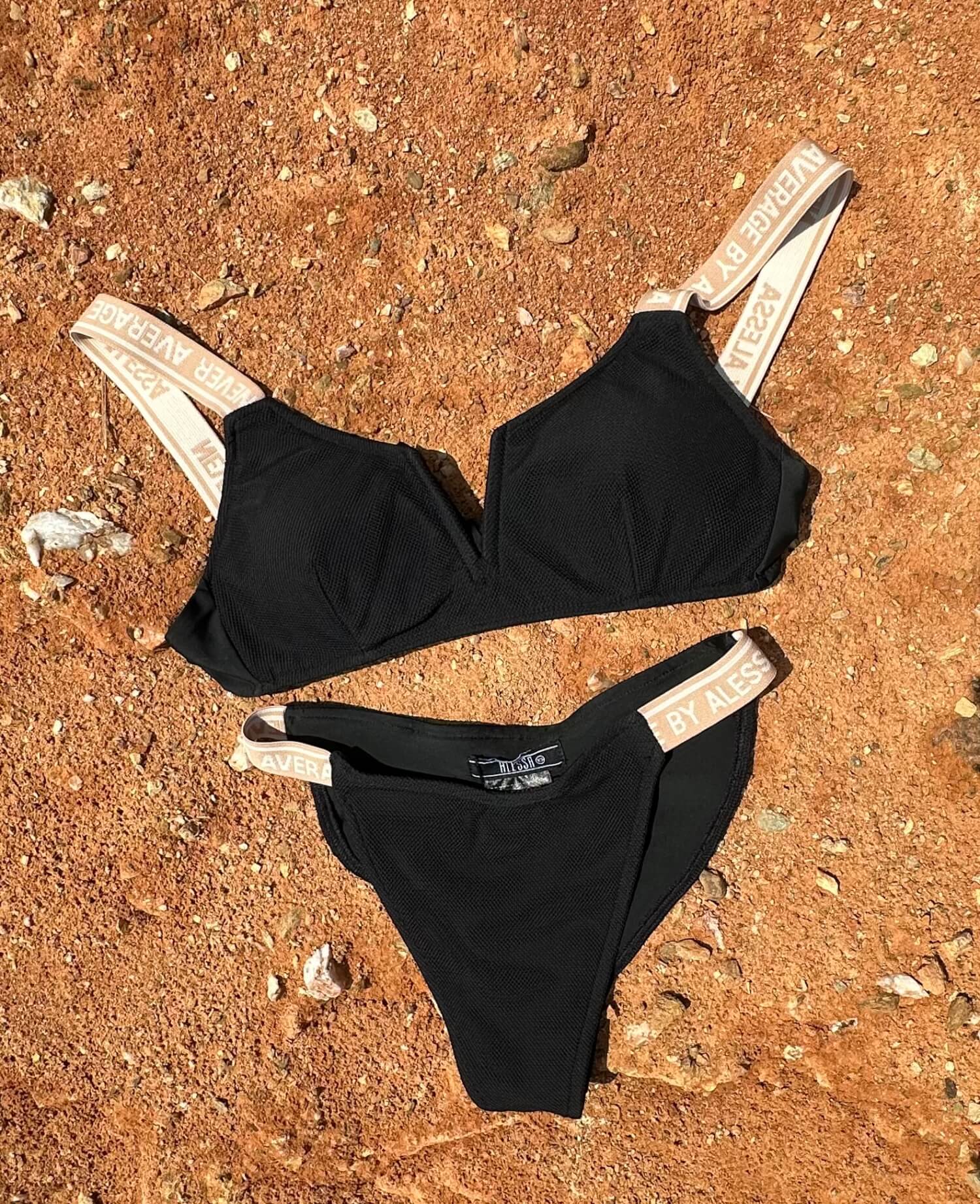Palm Springs Chic Top de Costum de baie - Black - Imagine 18