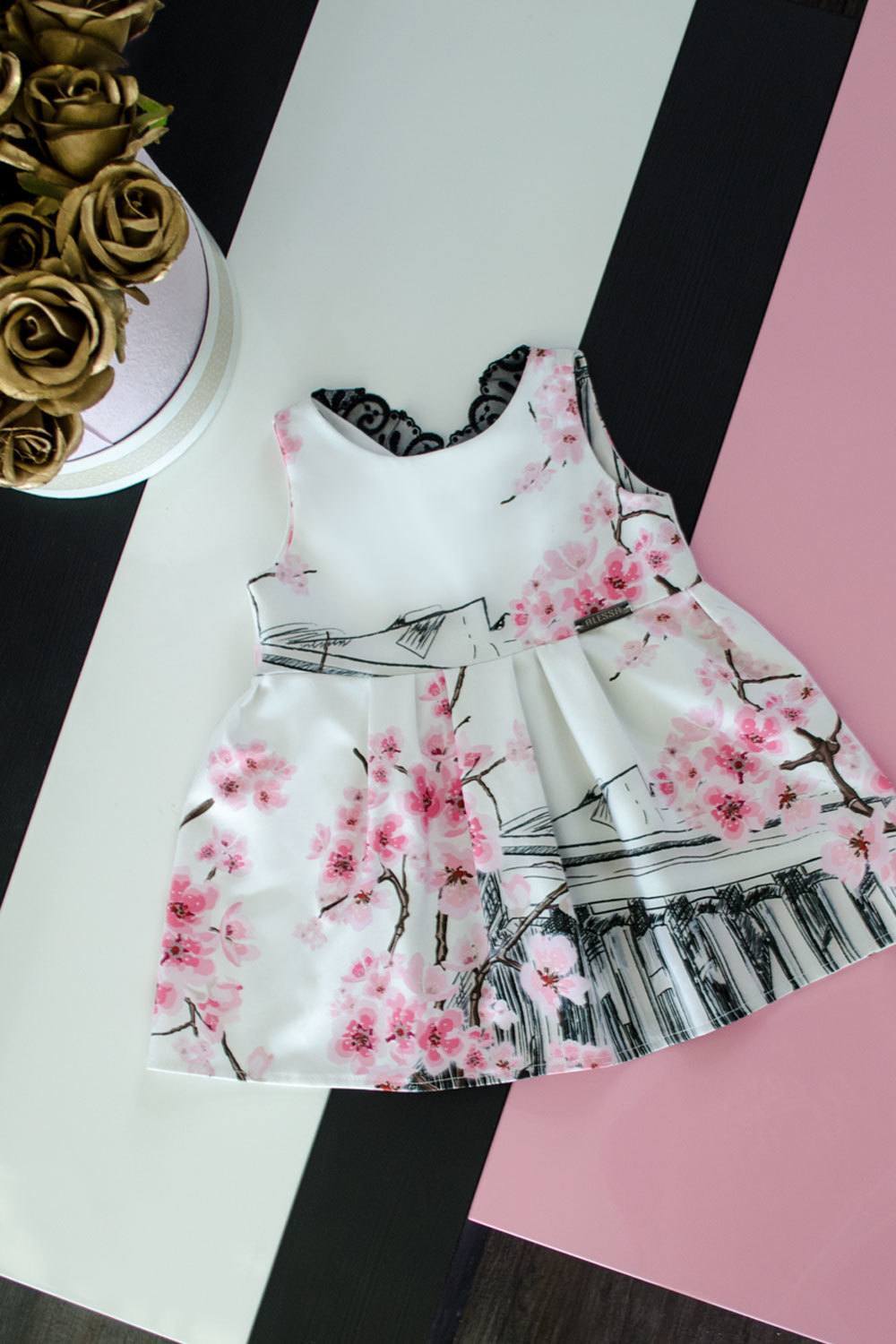 Rochie de copii cu imprimeu Pantheon - Imagine 8