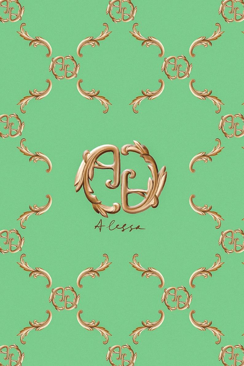 Alessa rococo prosop de plajă - verde - Imagine 4
