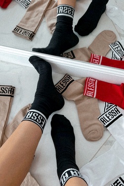 Don't Be Shy Alessa Șosete de lungime medie - Negre