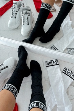 Don't Be Shy Alessa Șosete 3/4 - Negre