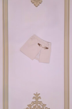 Pulse Pleat Mini Fustă-Accesoriu - Soft Beige