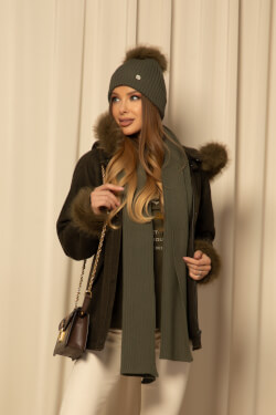 Winter Whisper Căciulă Din Tricotaj - Military