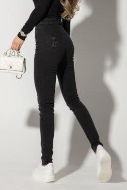 Alessa Royalty Slim Fit Blugi - Black