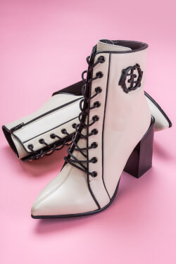 Cizme Alessa Rococo - Ecru