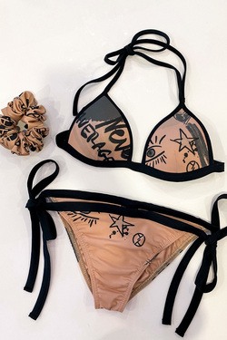 Undefeated in fashion Bikini costum de baie nude